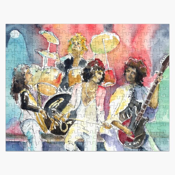Rock band in live concert Jigsaw Puzzle