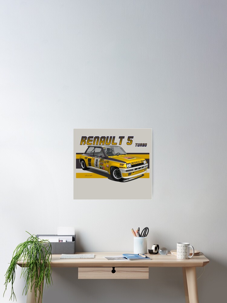 Renault 5 Gt Turbo Group B Poster By Pjesusartrb Redbubble