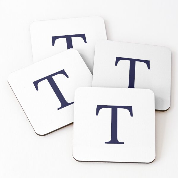 Item preview, Navy Blue On White Basic Monogram T designed and sold by rewstudio.