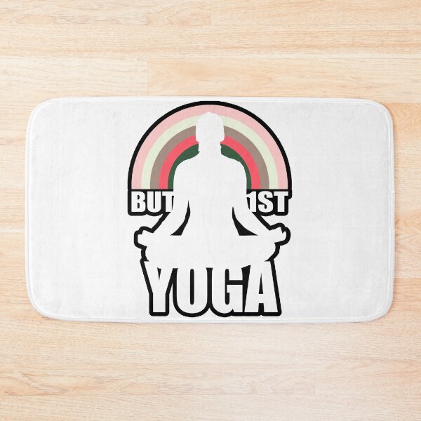 Item preview,  but first yoga white design designed and sold by vidyaroul.