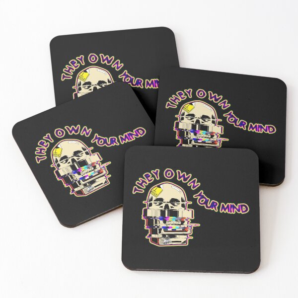 Item preview, They Own Your Mind – Mass Media Television Skull Manipulation Propaganda designed and sold by The Green Corner.