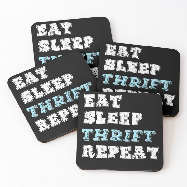 Item preview, Funny Thrifting Gift Eat Sleep Thrift Repeat Bargain Shopper designed and sold by carlhunt99.