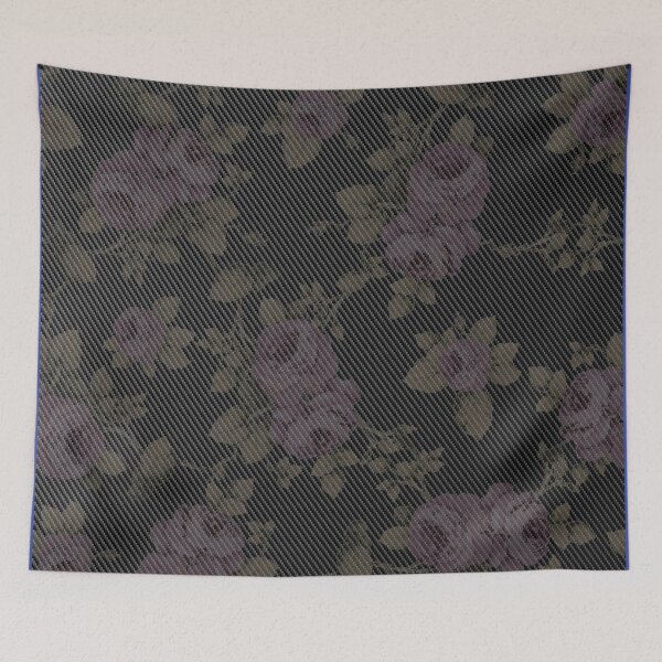 Item preview, Dark Floral Rose Pattern on Carbon Poster – Elegant Moody Art designed and sold by Road To Track.