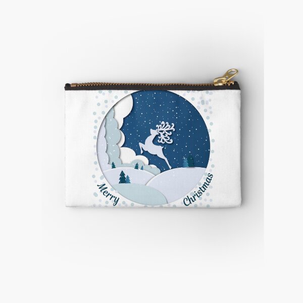 Item preview, Merry Christmas, Christmas deer, Christmas, winter forest, paper Cut designed and sold by Nesterova.