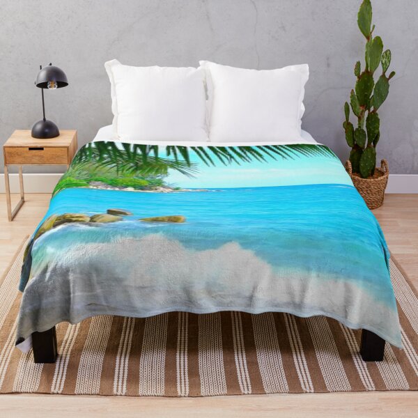 Item preview, Blue Ocean Waves Tropical Beach Vista designed and sold by Rcasadesign.