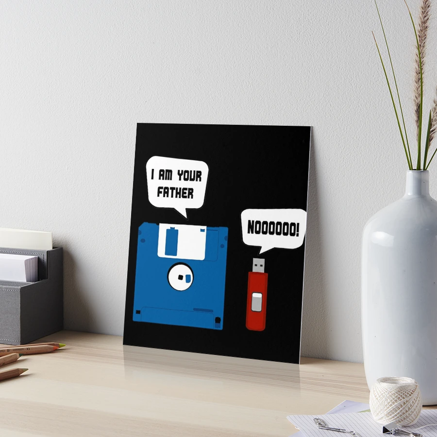 Floppy Disc And Usb Stick I Am Your Father Noo Fun Coffee Mug by