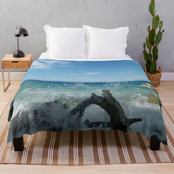 Item preview, Blue Ocean Waves - Splash Relaxing Beach Vista designed and sold by Rcasadesign.