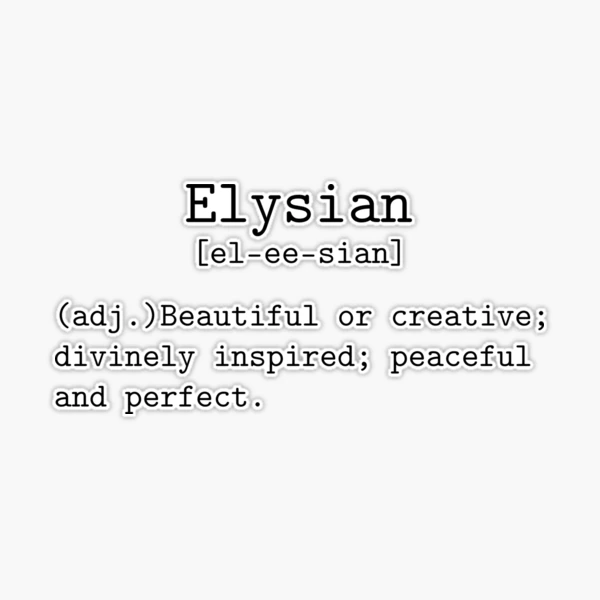 Christopher Baker On X: Word Meaning: Elysian #WGTravel, 53% OFF