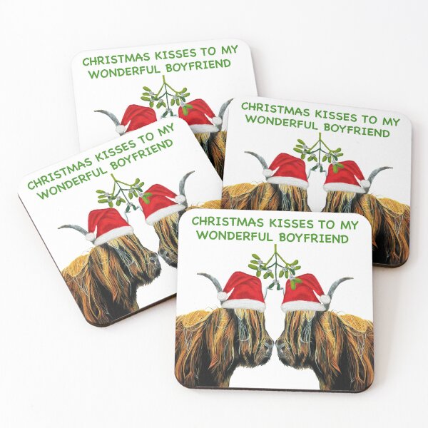 Item preview, Christmas Kisses to my wonderful boyfriend  designed and sold by IslesArt.