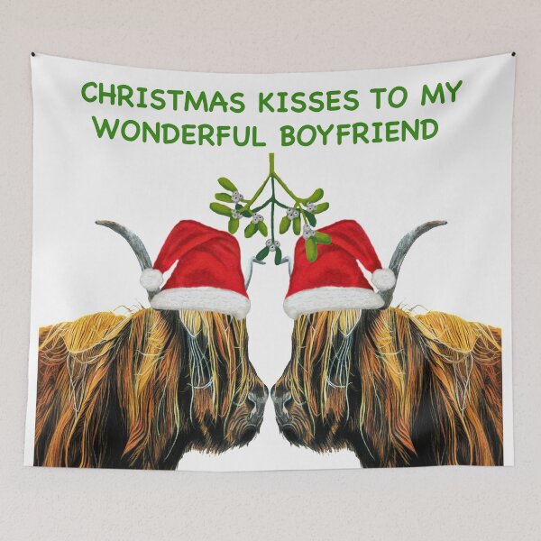 Item preview, Christmas Kisses to my wonderful boyfriend  designed and sold by IslesArt.