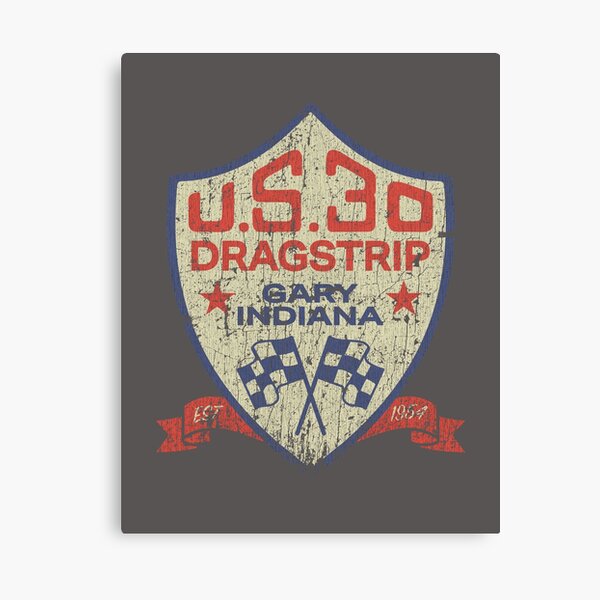 U.S. 30 Dragstrip 1954 Canvas Print