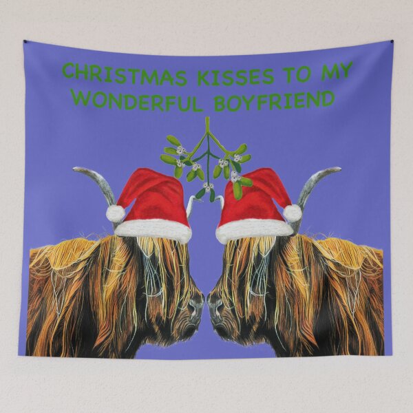 Item preview, Christmas Kisses to my wonderful boyfriend  designed and sold by IslesArt.