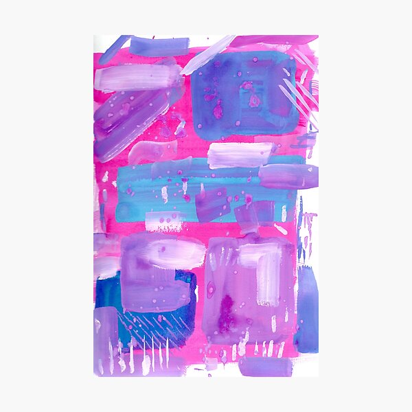 Three colour abstract Photographic Print