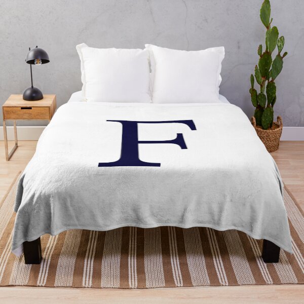 Item preview, Navy Blue On White Basic Monogram F designed and sold by rewstudio.