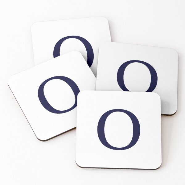 Item preview, Navy Blue On White Basic Monogram O designed and sold by rewstudio.