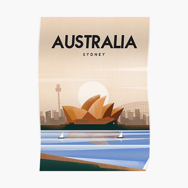 Australia Sydney Travel poster Poster