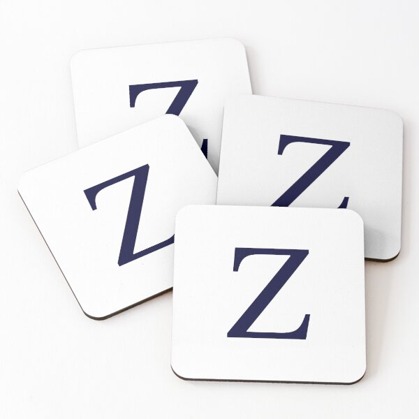 Item preview, Navy Blue On White Basic Monogram Z designed and sold by rewstudio.