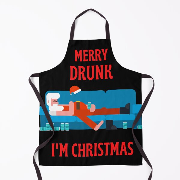 Item preview, Merry Drunk I'm Christmas - Funny Christmas Design With Drunk Santa Claus on Sofa designed and sold by Irelene.