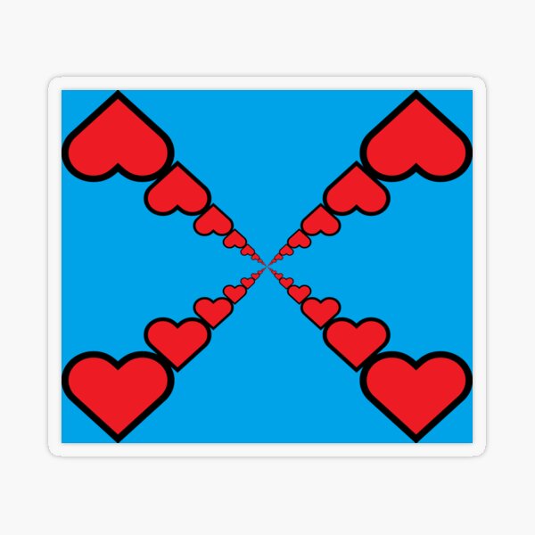 Series of emoji red hearts Transparent Sticker