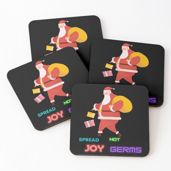 Item preview, SPREAD JOY NOT GERMS CHRISTMAS TIME SANTA CLAUS designed and sold by OneTimeEngineer.