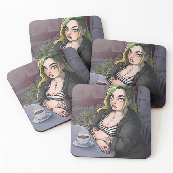 Item preview, Green Hair - Striped shirt designed and sold by robinkingart.
