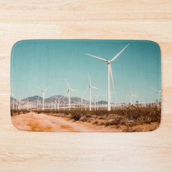 Item preview, Wind turbine farm in the desert at Kern County California USA designed and sold by Mrvell.