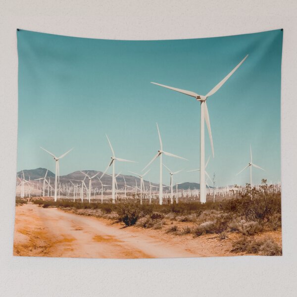 Item preview, Wind turbine farm in the desert at Kern County California USA designed and sold by Mrvell.