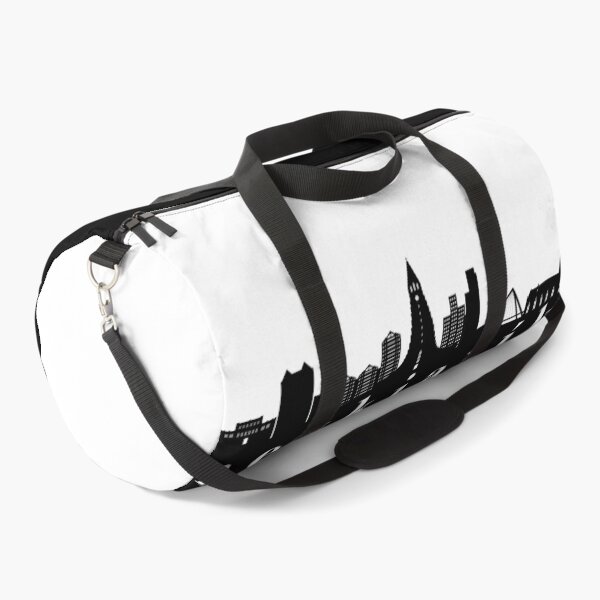 Item preview, minimalist reykjavik skyline black and white color block  designed and sold by neopop.