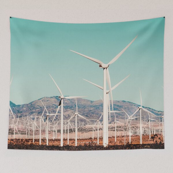 Item preview, Wind turbine in the desert at Kern County California USA designed and sold by Mrvell.