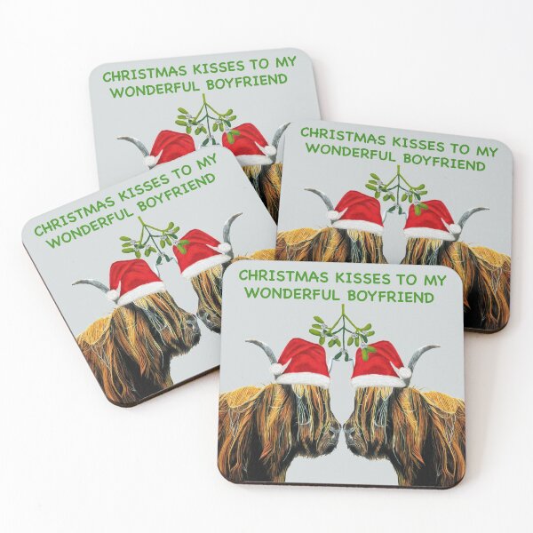 Item preview, Christmas Kisses to my wonderful boyfriend  designed and sold by IslesArt.