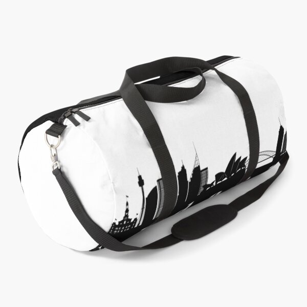 Item preview, minimalist sydney skyline black and white color block designed and sold by neopop.