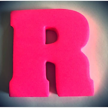 Artwork thumbnail, The letter R, R mask, R socks, R tote bag, R pillow by PicsByMi