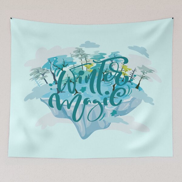 Item preview, 'Winter Magic' - Floating Island In Winter designed and sold by PandaSoul.