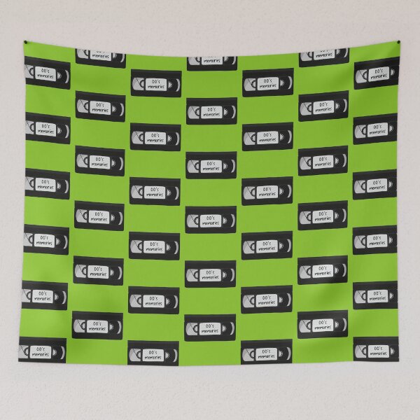 Item preview, 00s Noughties Memories VHS Cassette Tape Video Green designed and sold by Sunny Collections.