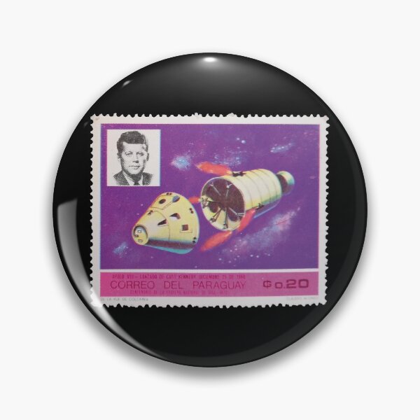 Artikelvorschau, Apollo 8 Space - 1968 mit John F. Kennedy Stamp entworfen und verkauft von StampCollection.