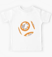 Orange and Grey Color Block Kids Tee