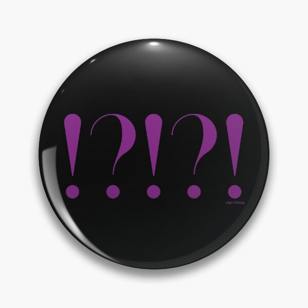 Aperçu de l'œuvre !?!?! question d'exclamation de ponctuation en violet créée et vendue par angeldarkling.