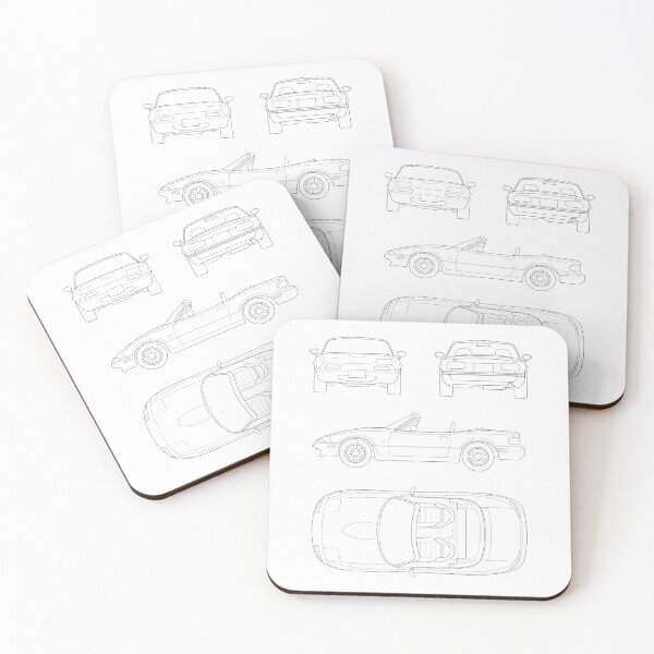 Item preview, Mazda MX-5 NA Miata Blueprint designed and sold by Demetros Design Studio.