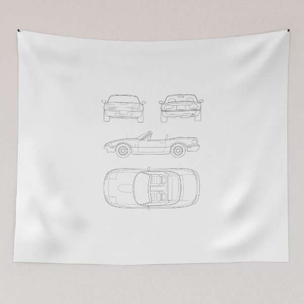 Item preview, Mazda MX-5 NA Miata Blueprint designed and sold by Demetr0s.