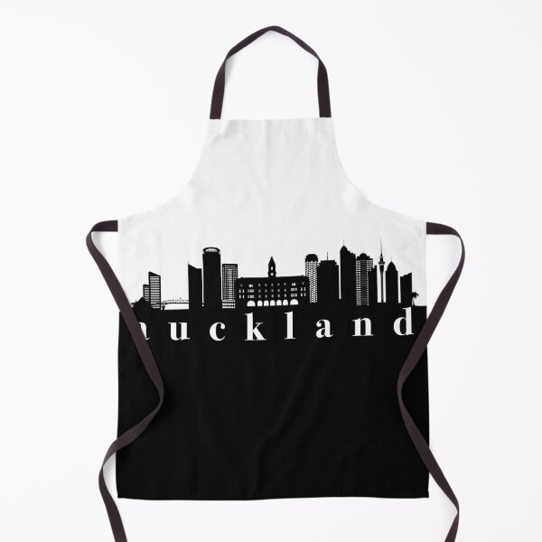 Item preview, minimalist auckland skyline black and white color block designed and sold by neopop.