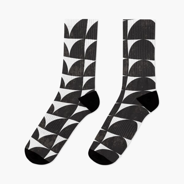 Item preview, Black and White Mid Century Modern Abstract Retro 70s  designed and sold by Inogitna Designs.