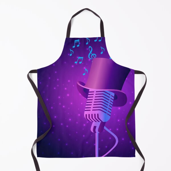 Item preview, Jazz night party vector glowing poster with cylinder hat and retro mic designed and sold by Familyshmot.