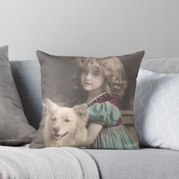 Item preview, Vintage dog cute photo girl Dogs retro pet  designed and sold by Coolstuff4you71.