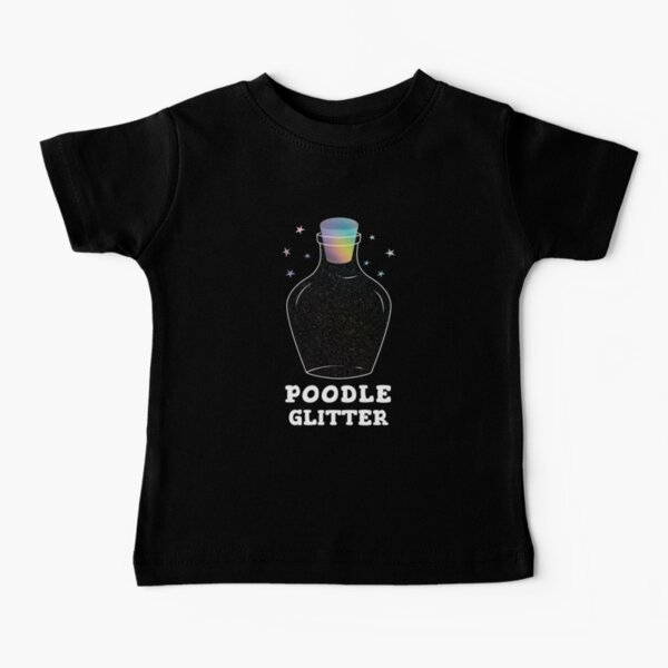 Poodle Glitter Jar Baby T-Shirt