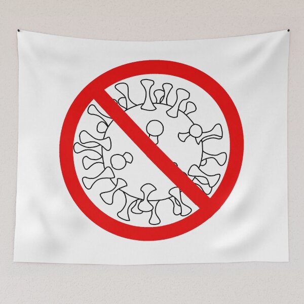 Item preview, No Virus in Black and White  designed and sold by LovenLaughter.