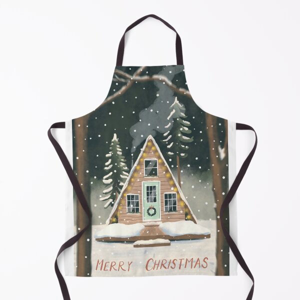 Item preview, Christmas Tiny Cabin in Woods designed and sold by brabikate.