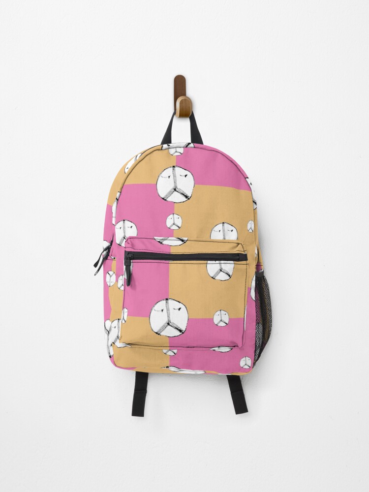 Thumbnail 1 of 3, Backpack, Symbol Peace Drawing Checked Pattern designed and sold by DFLCreative.