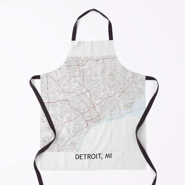 Item preview, Detroit, MI Hexadic Topographical Map Clean designed and sold by PGHPhotoCo.