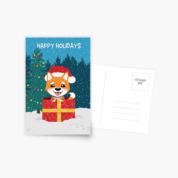 Happy Shibamas Postcard