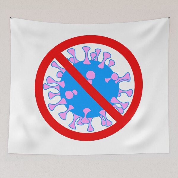 Item preview, No Virus in Pink and Blue  designed and sold by LovenLaughter.